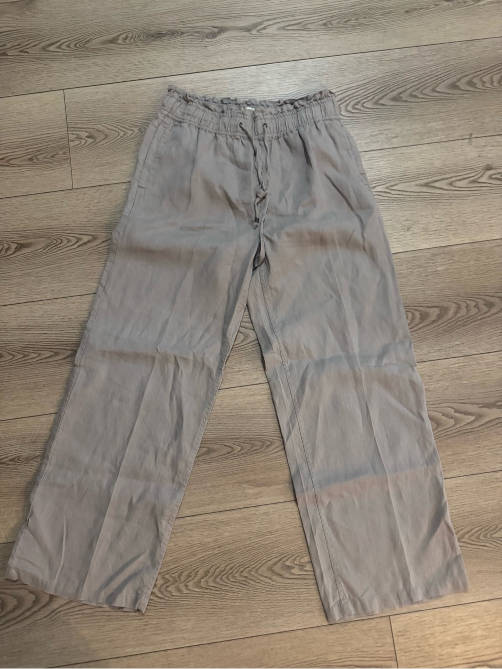 Fat Face womens Taupe Relaxed Drawstring Chinos